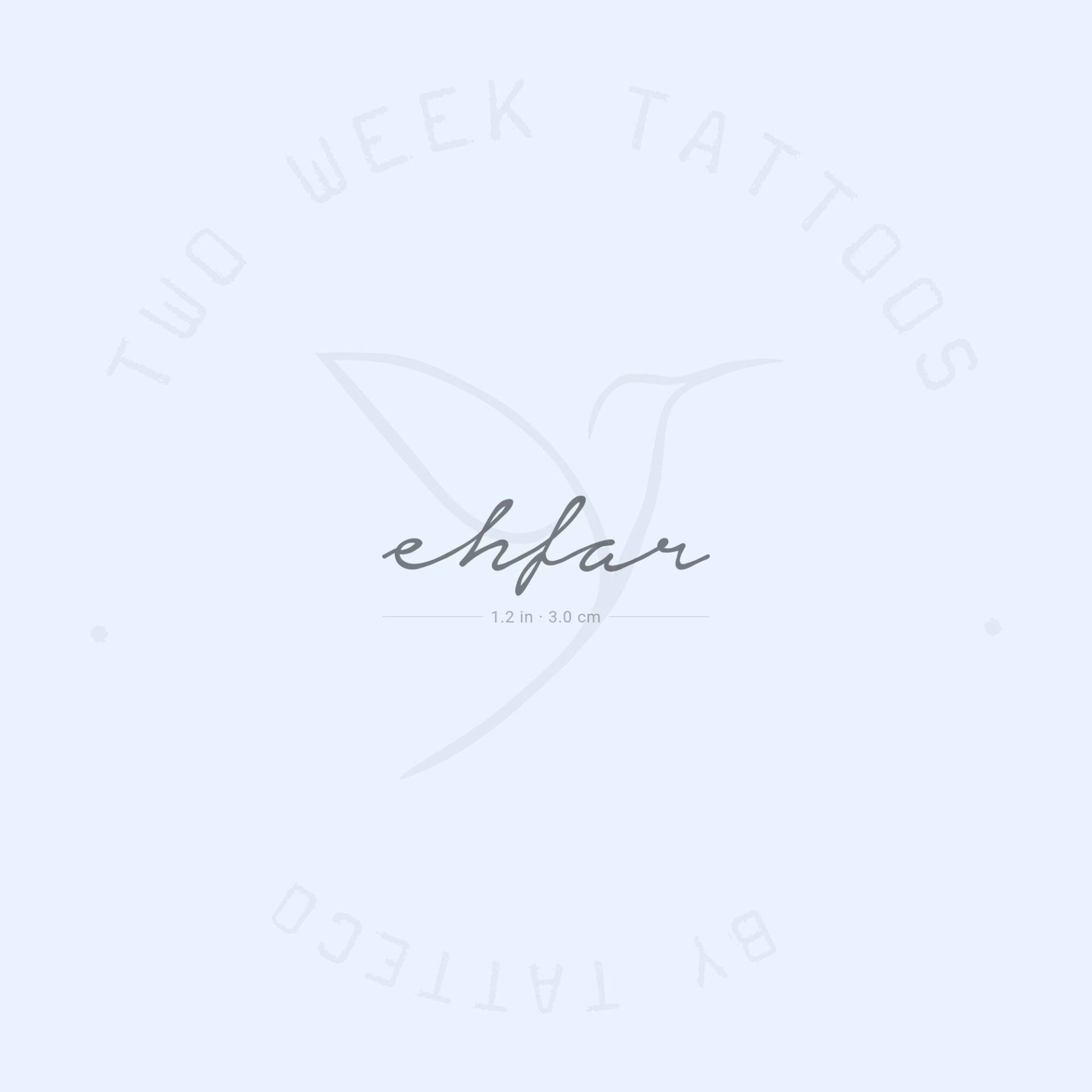 Ehfar Semi-Permanent Tattoo | 2Er Set von Etsy - twoweektattoos