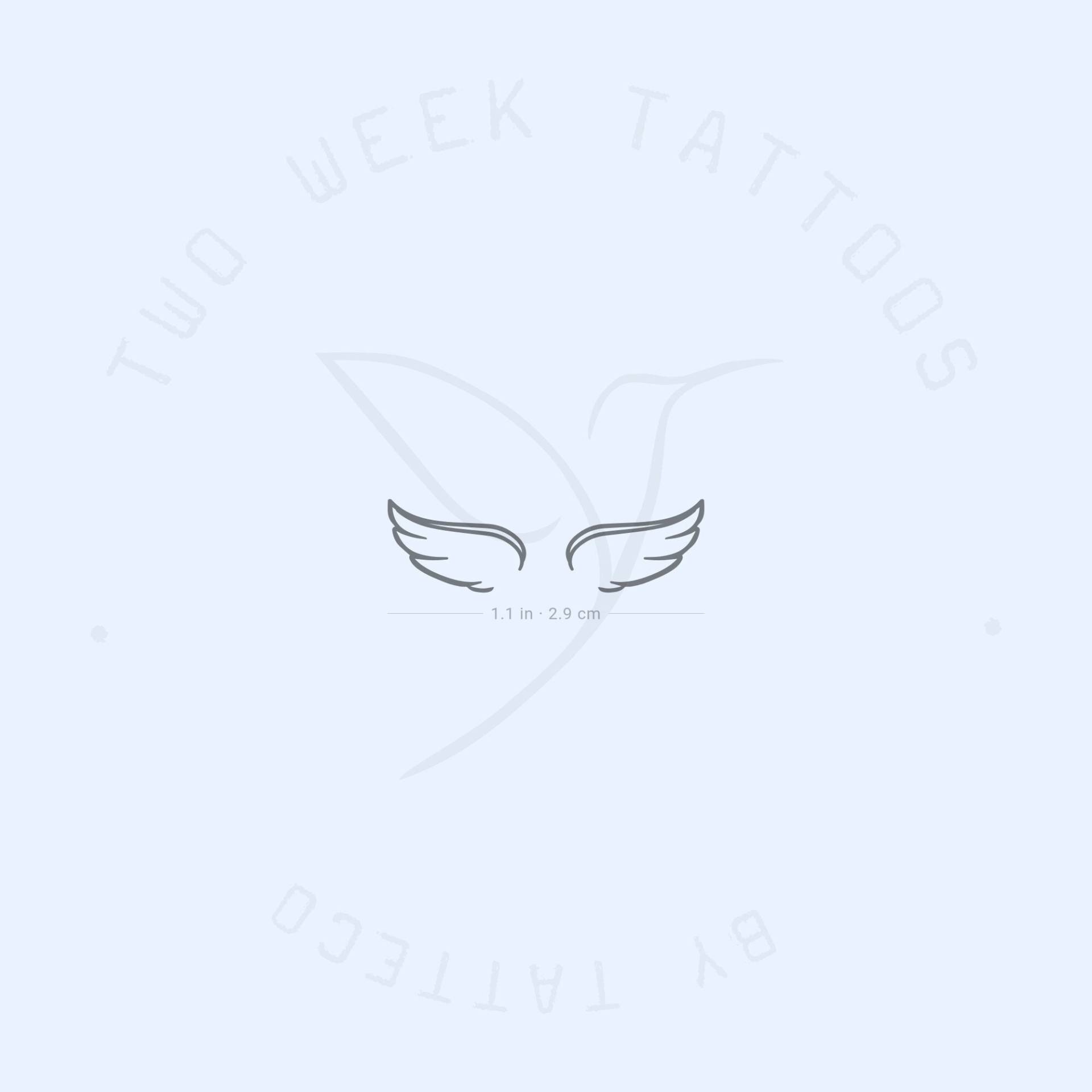 Engelsflügel Paar Semi-Permanent 2-Wochen Tattoo | 2Er Set von Etsy - twoweektattoos