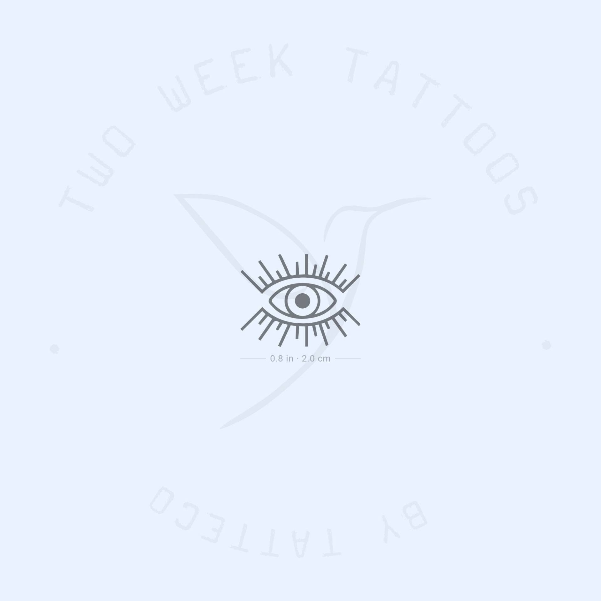 Evil Eye Semi-Permanent 2-Wochen Tattoo | 2Er Set von Etsy - twoweektattoos