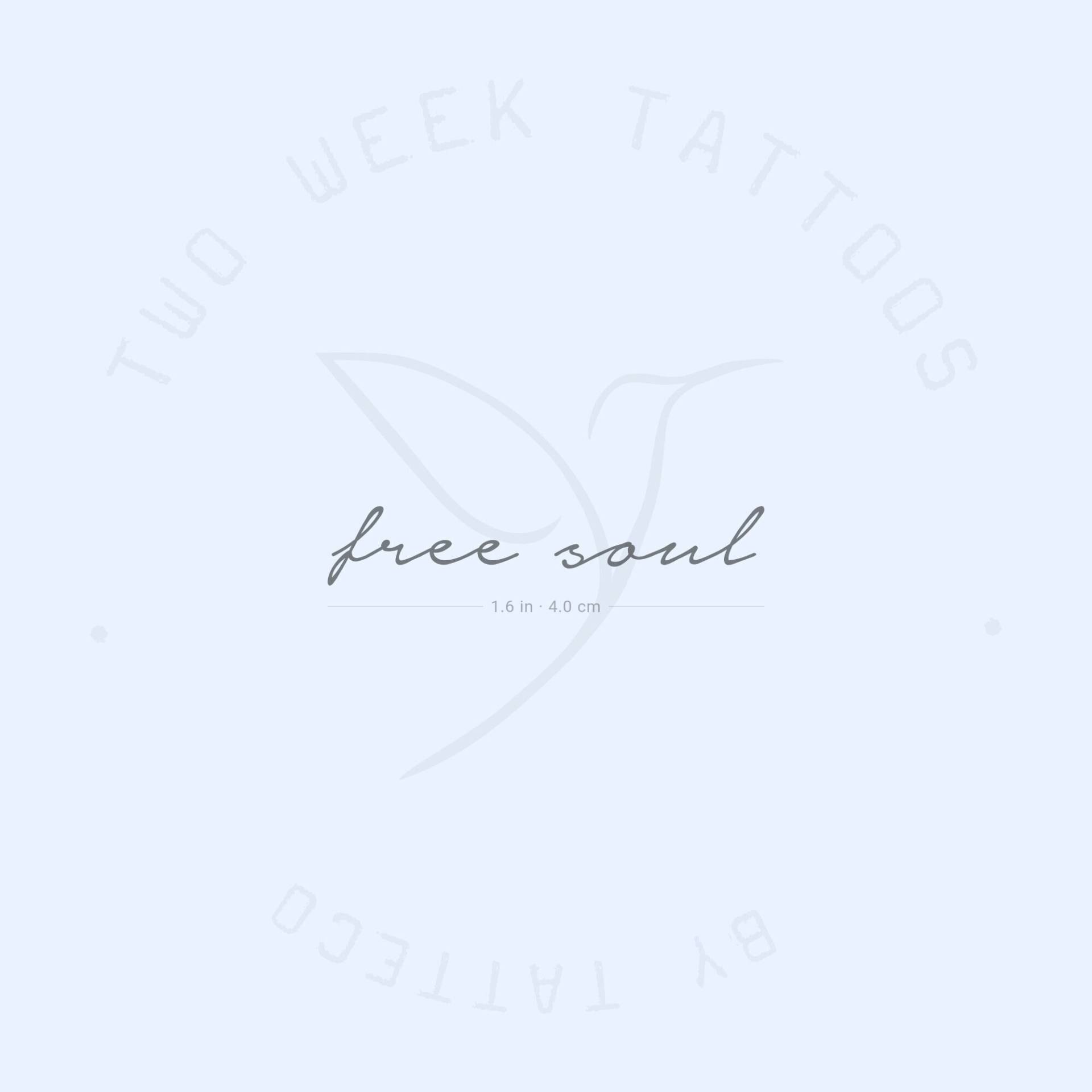 Free Soul Semi-Permanent 2-Wochen Tattoo | 2Er Set von Etsy - twoweektattoos