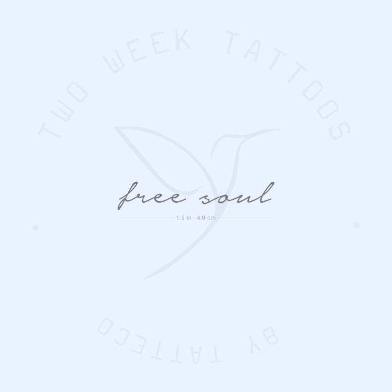 Free Soul Semi-Permanent 2-Wochen Tattoo | 2Er Set von Etsy - twoweektattoos