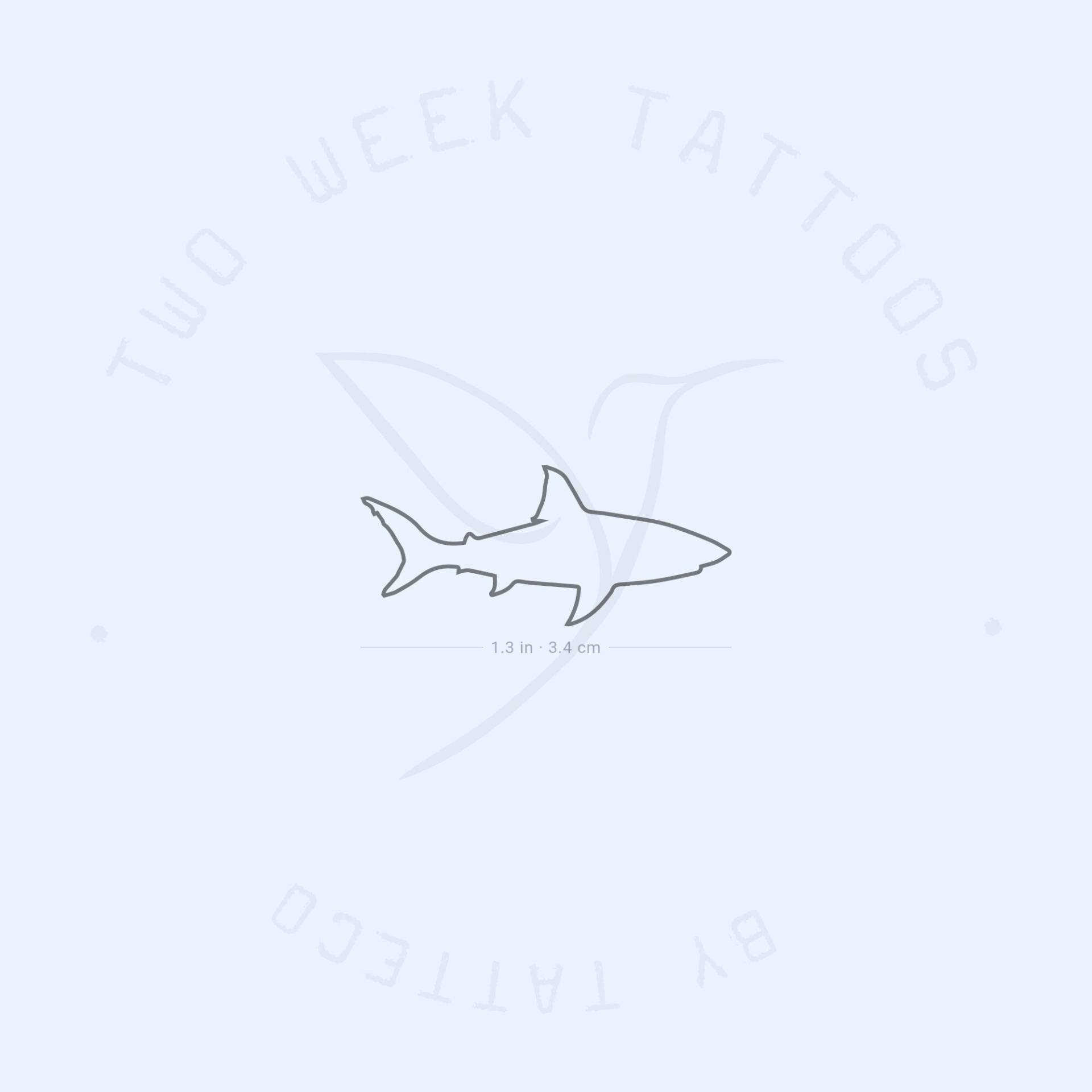 Hai Semi-Permanent 2-Wochen Tattoo | 2Er Set von Etsy - twoweektattoos
