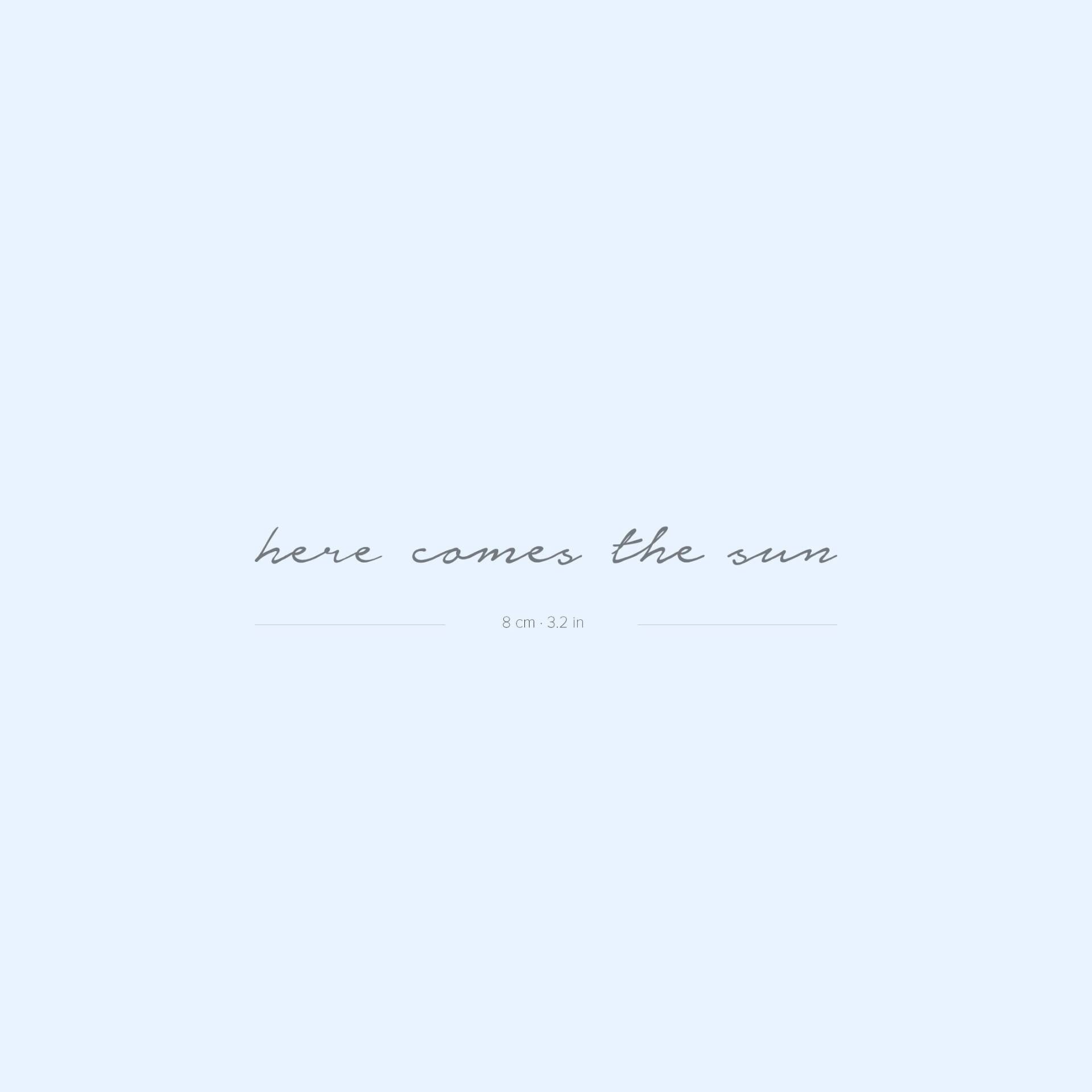 Here Comes The Sun Semi-Permanent Tattoo | 2Er Set Here Comes The Sun Semi-Permanent Tattoo | 2Er Set von Etsy - twoweektattoos