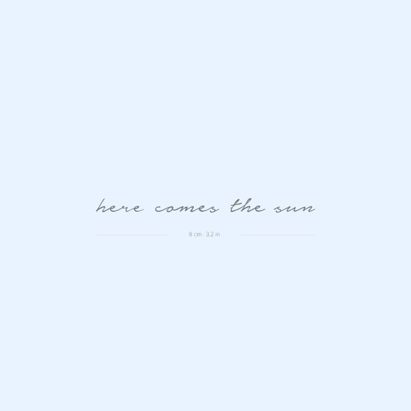Here Comes The Sun Semi-Permanent Tattoo | 2Er Set von Etsy - twoweektattoos