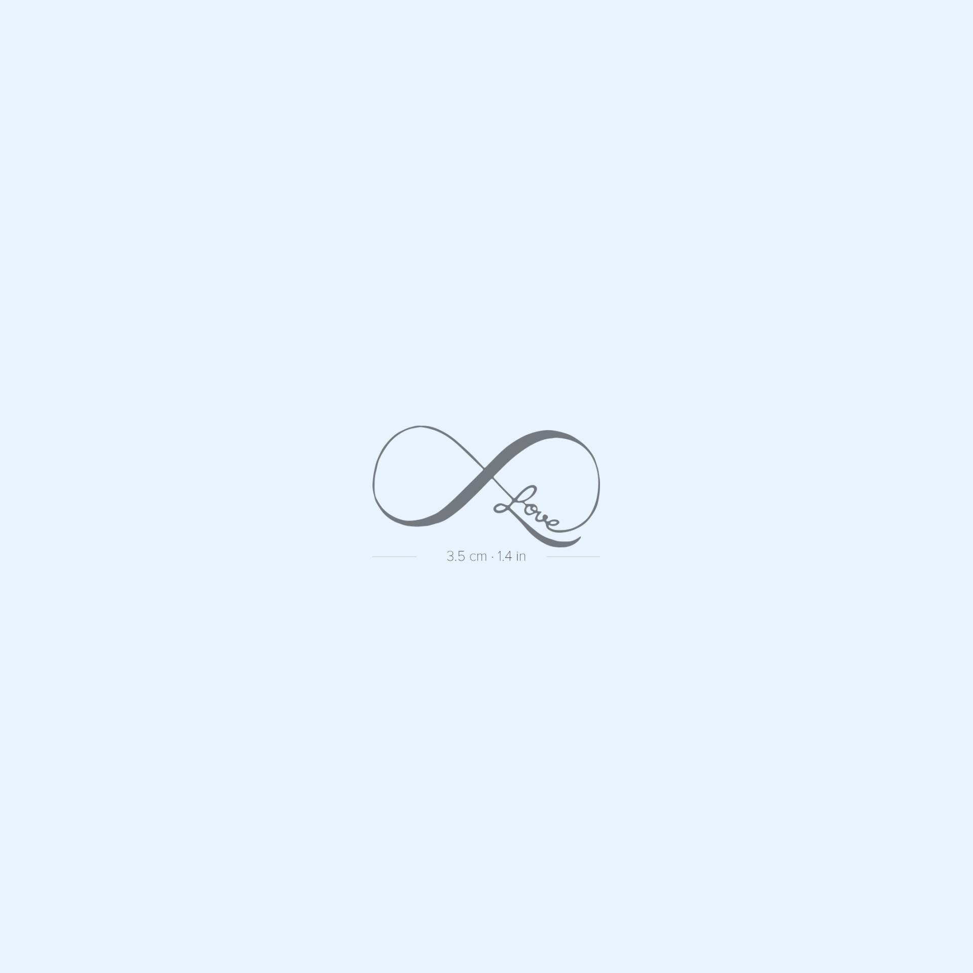 Infinity Love Semi-Permanent 2-Wochen Tattoo | 2Er Set von Etsy - twoweektattoos