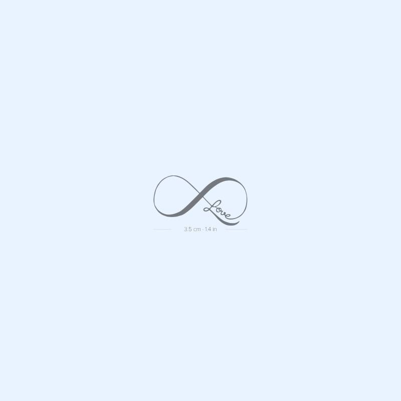 Infinity Love Semi-Permanent 2-Wochen Tattoo | 2Er Set von Etsy - twoweektattoos