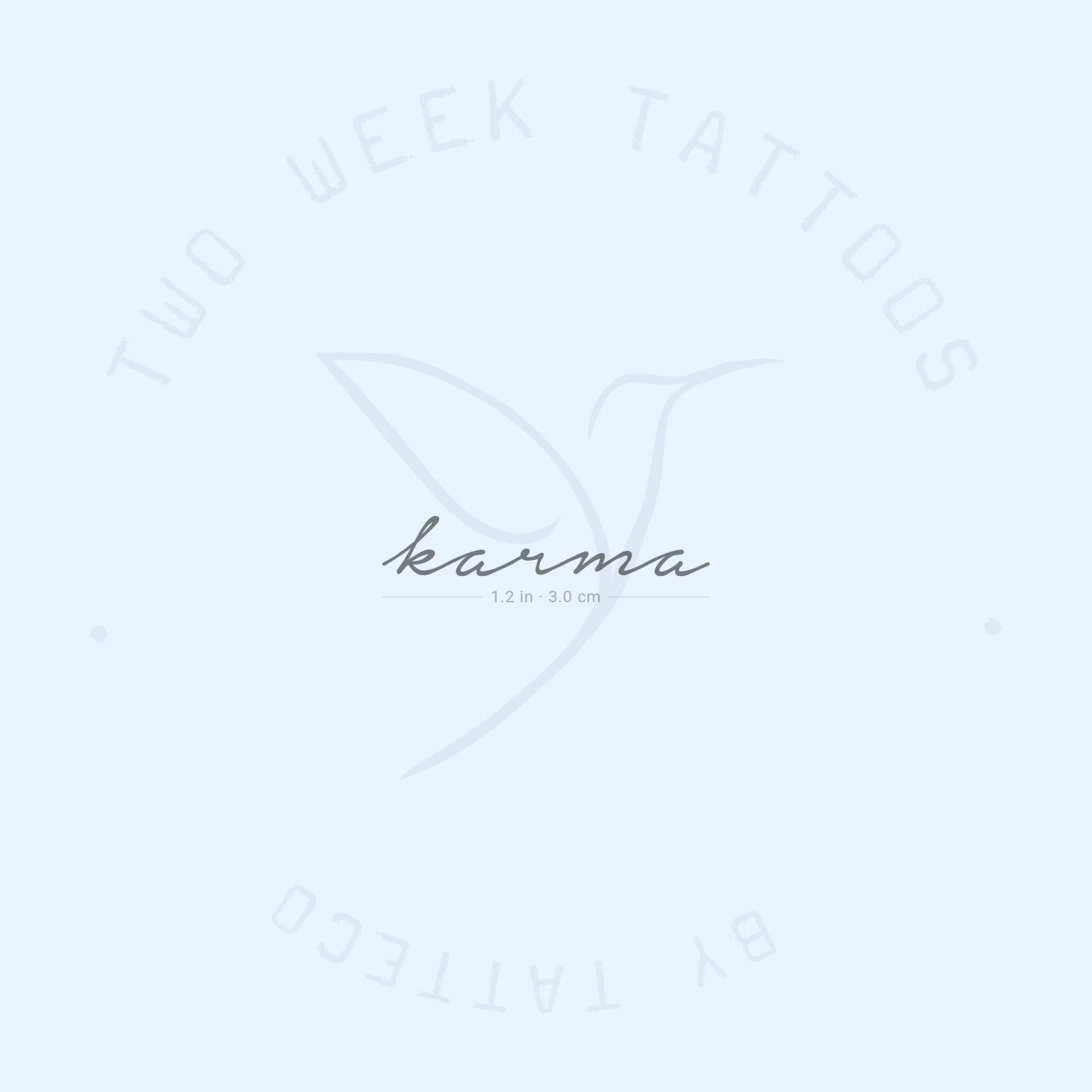 Karma Semi-Permanent 2-Wochen Tattoo | 2Er Set Karma Semi-Permanent 2-Wochen Tattoo | 2Er Set von Etsy - twoweektattoos