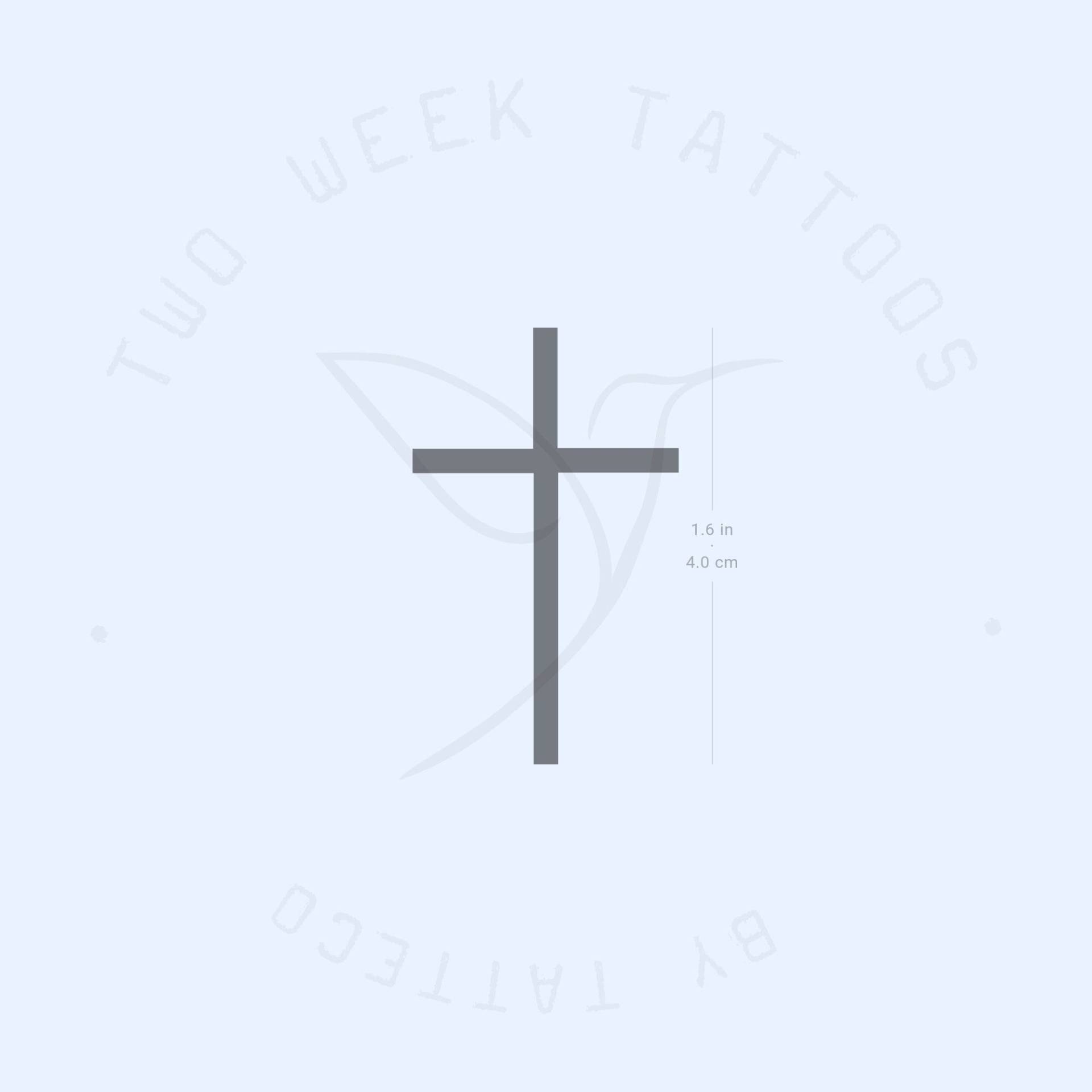 Kreuz Semi-Permanent Tattoo | 2Er Set von Etsy - twoweektattoos