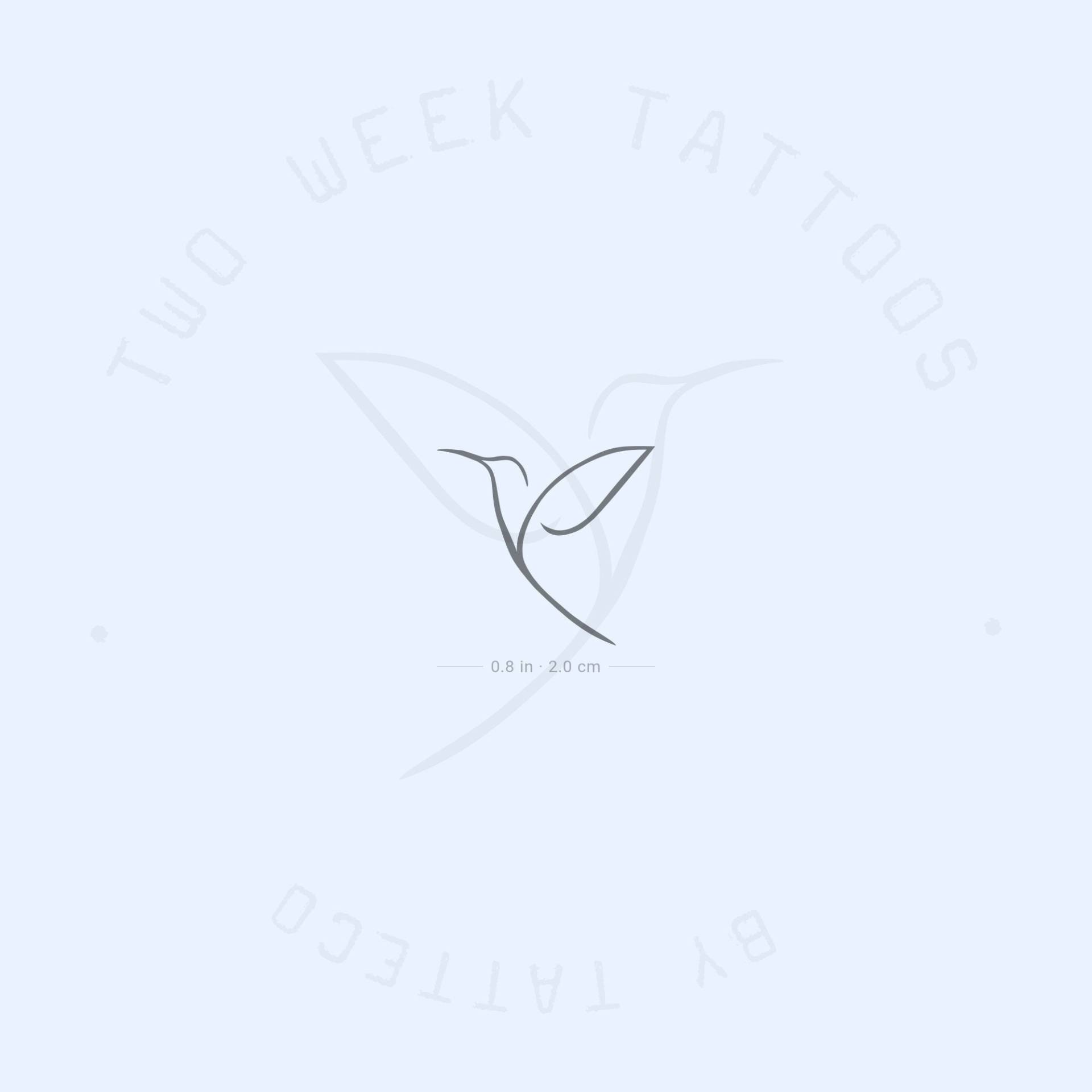 Minimalist Kolibri Semi-Permanent Tattoo | 2Er Set Minimalist Kolibri Semi-Permanent Tattoo | 2Er Set von Etsy - twoweektattoos
