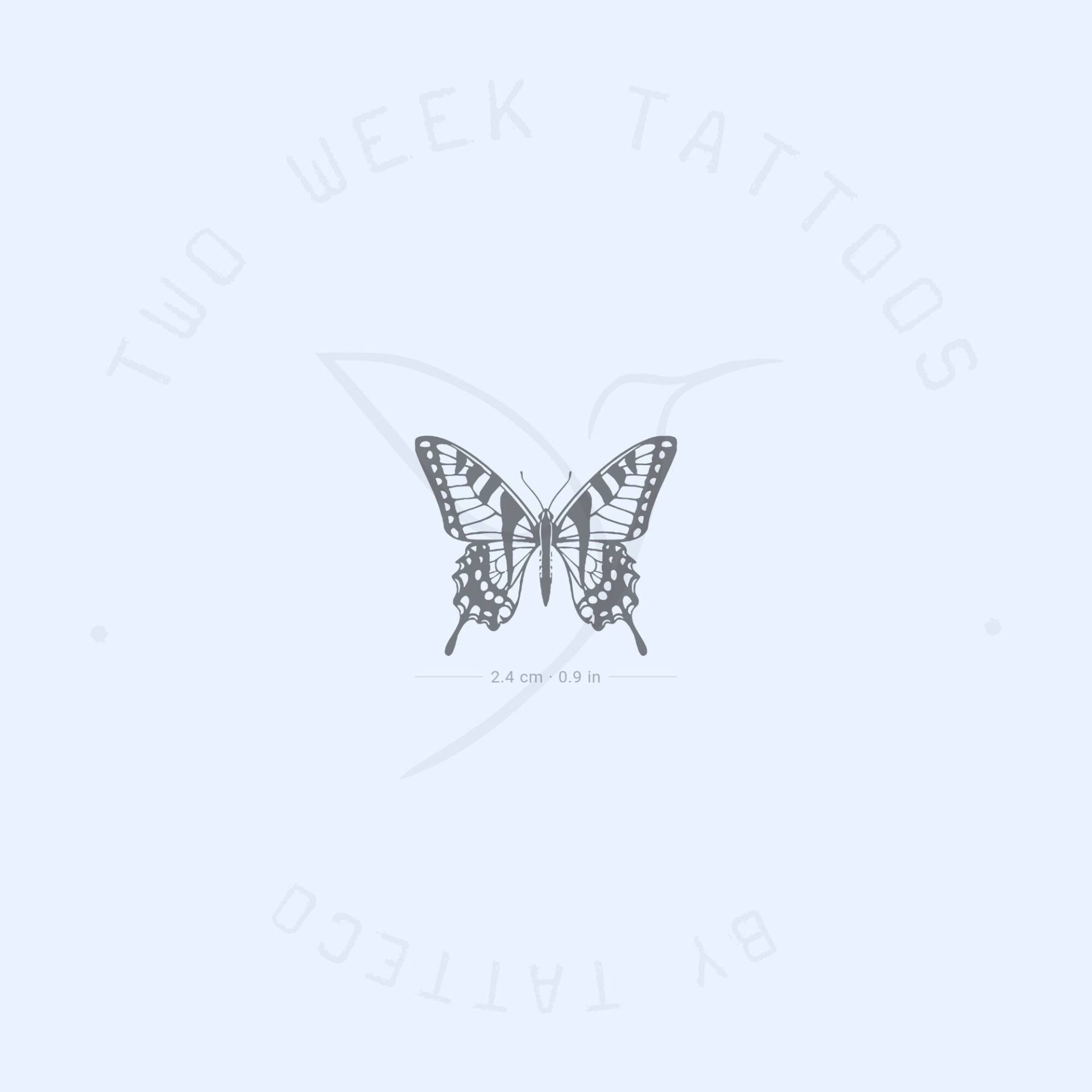 Monarchfalter Semi-Permanent Tattoo | 2Er Set von Etsy - twoweektattoos