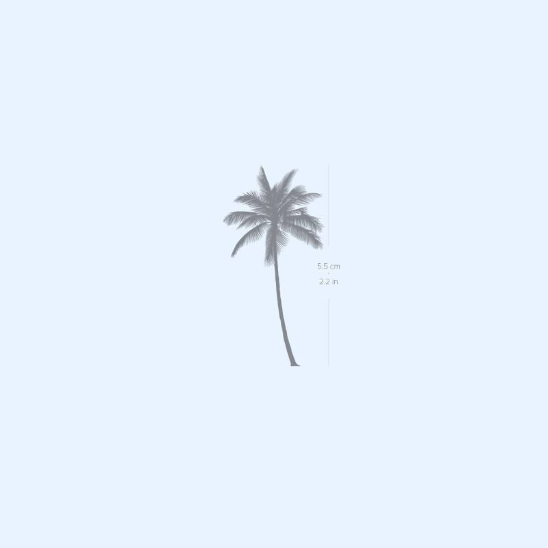 Palm Tree Semi-Permanent 2-Wochen Tattoo | 2Er Set von Etsy - twoweektattoos