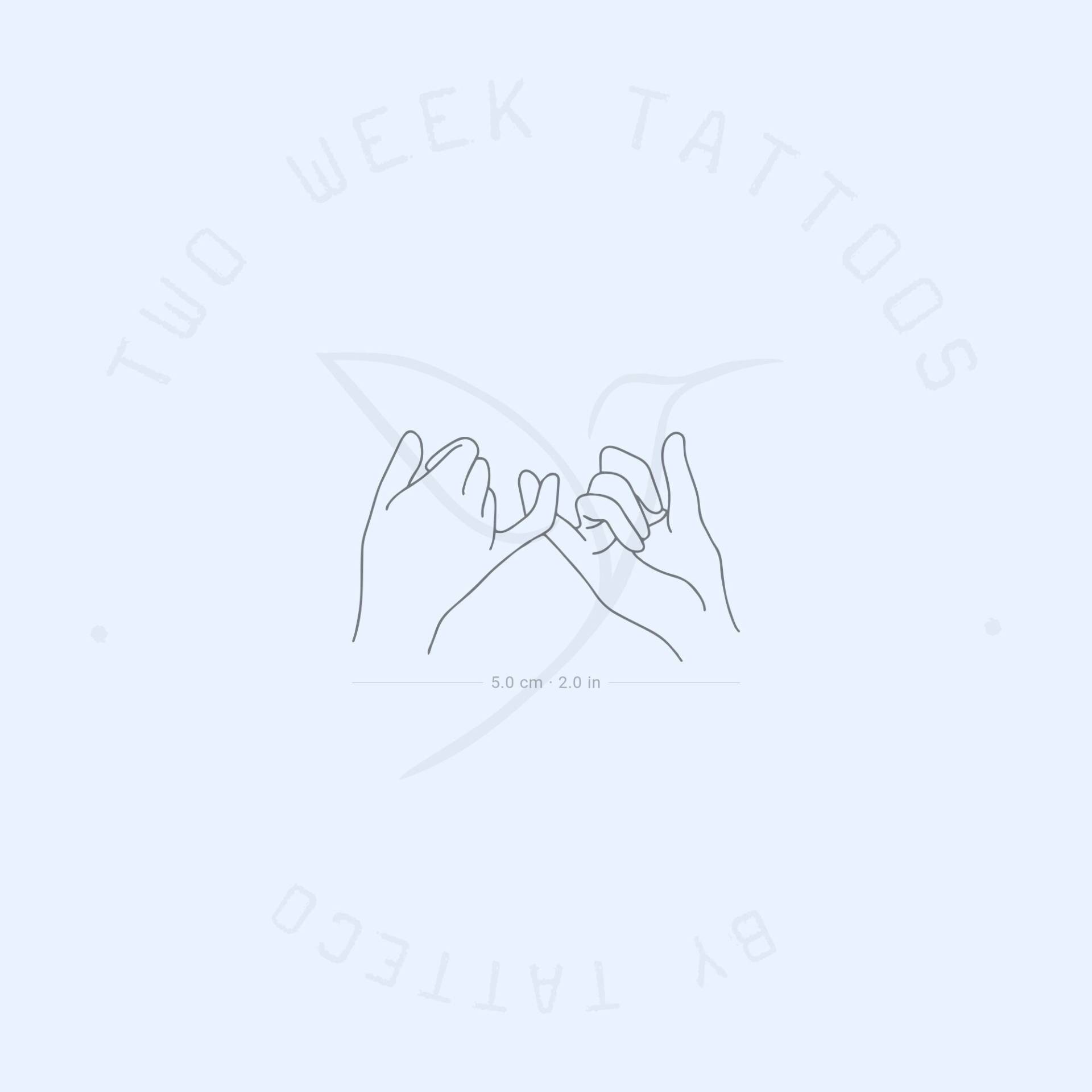 Pinky Promise Semi-Permanent 2-Wochen Tattoo | 2Er Set von Etsy - twoweektattoos