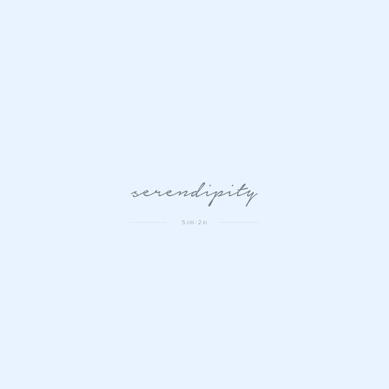Serendipity Semi-Permanent 2-Wochen Tattoo | 2Er Set von Etsy - twoweektattoos