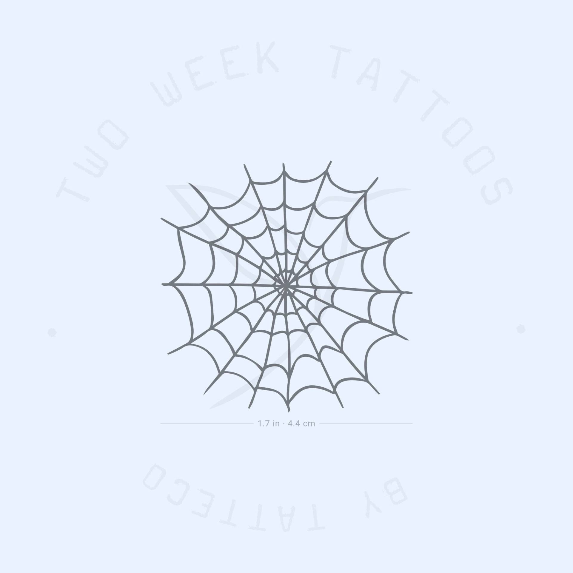 Spinnennetz Semi-Permanent Tattoo | 2Er Set von Etsy - twoweektattoos