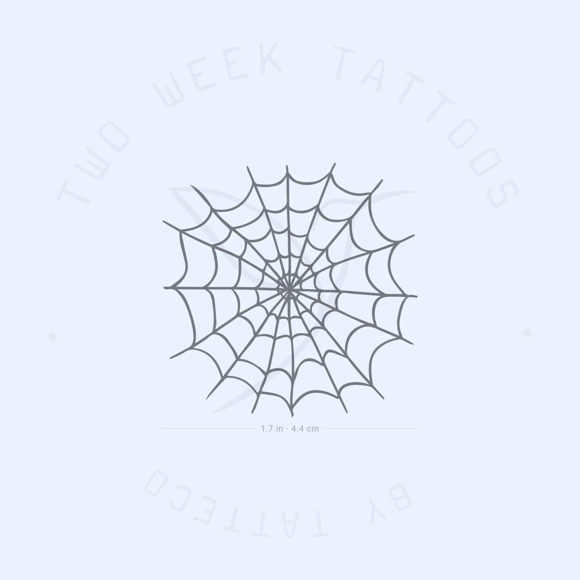 Spinnennetz Semi-Permanent Tattoo | 2Er Set Spinnennetz Semi-Permanent Tattoo | 2Er Set von Etsy - twoweektattoos