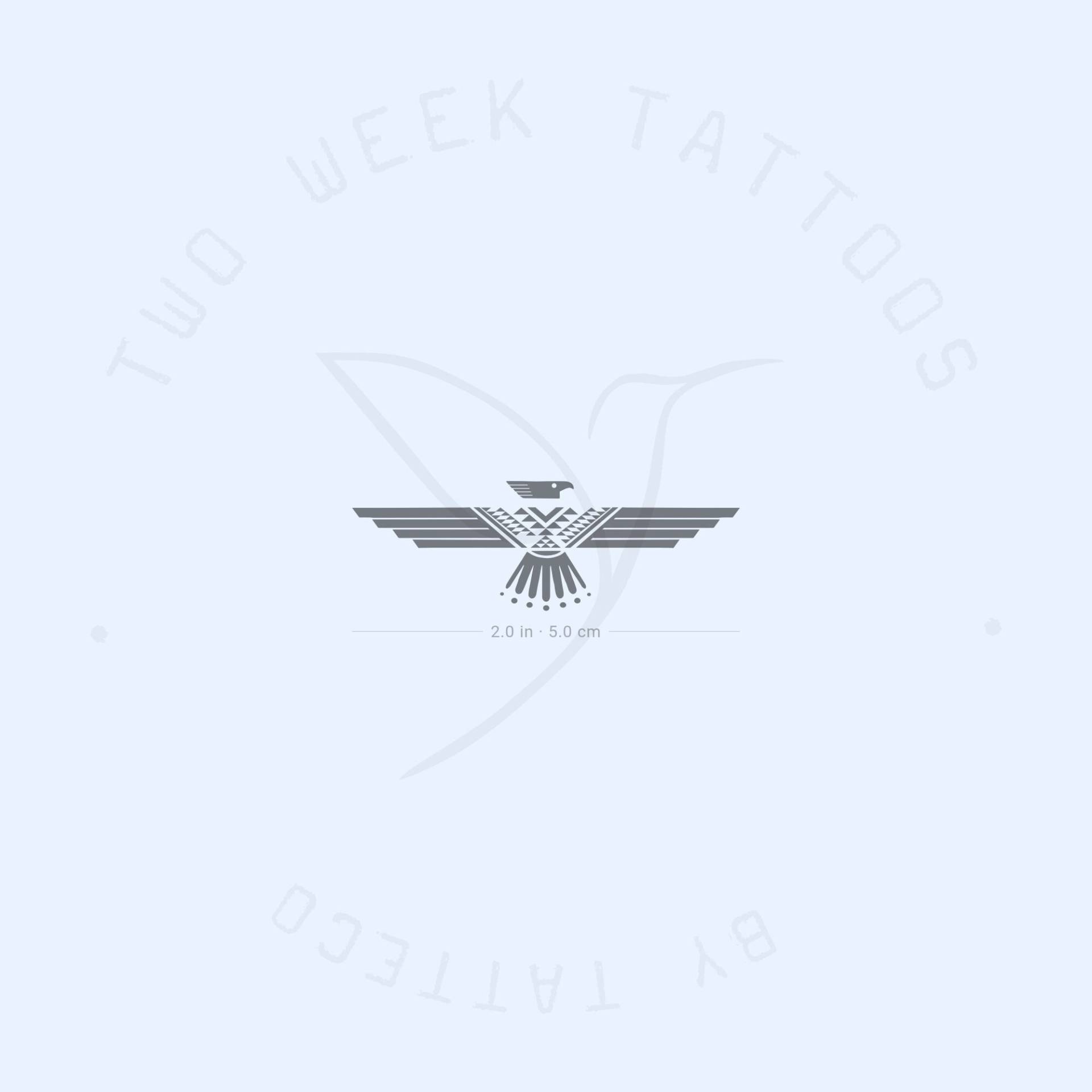 Thunderbird Semi-Permanent Tattoo | 2Er Set von Etsy - twoweektattoos