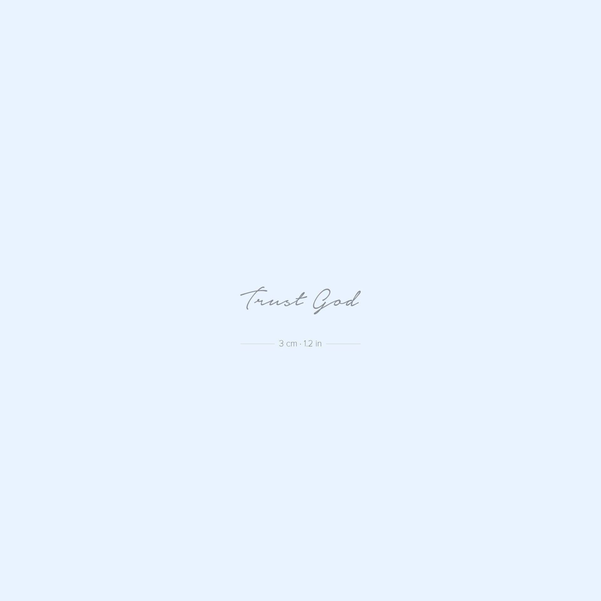 Trust God Semi-Permanent 2-Wochen Tattoo | 2Er Set Trust God Semi-Permanent 2-Wochen Tattoo | 2Er Set von Etsy - twoweektattoos