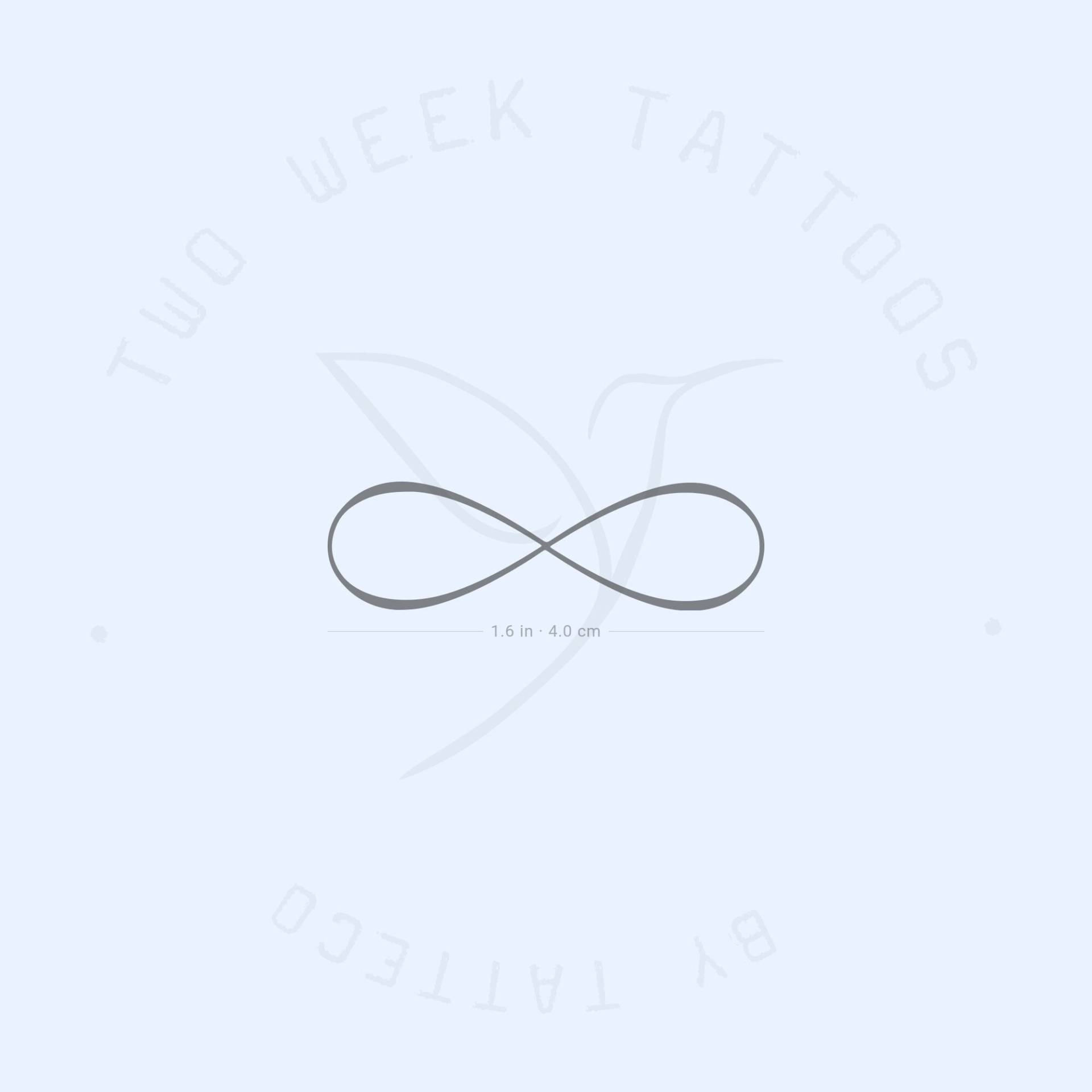 Unendlich Symbol Semi-Permanent 2-Wochen Tattoo | 2Er Set von Etsy - twoweektattoos