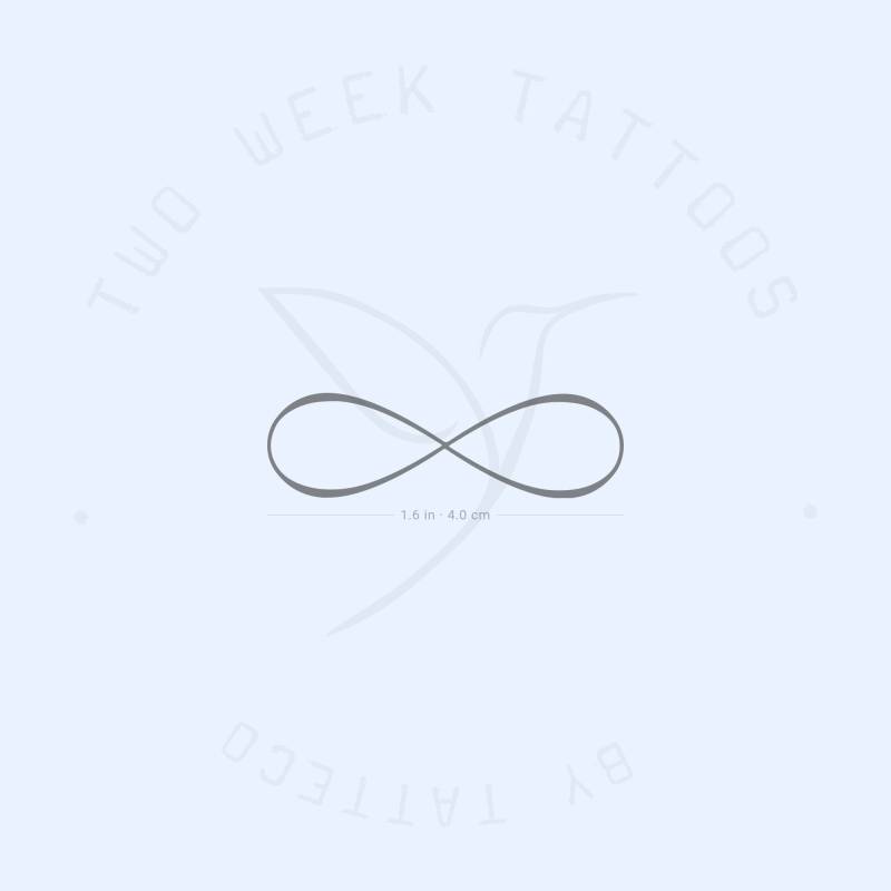 Unendlich Symbol Semi-Permanent 2-Wochen Tattoo | 2Er Set von Etsy - twoweektattoos