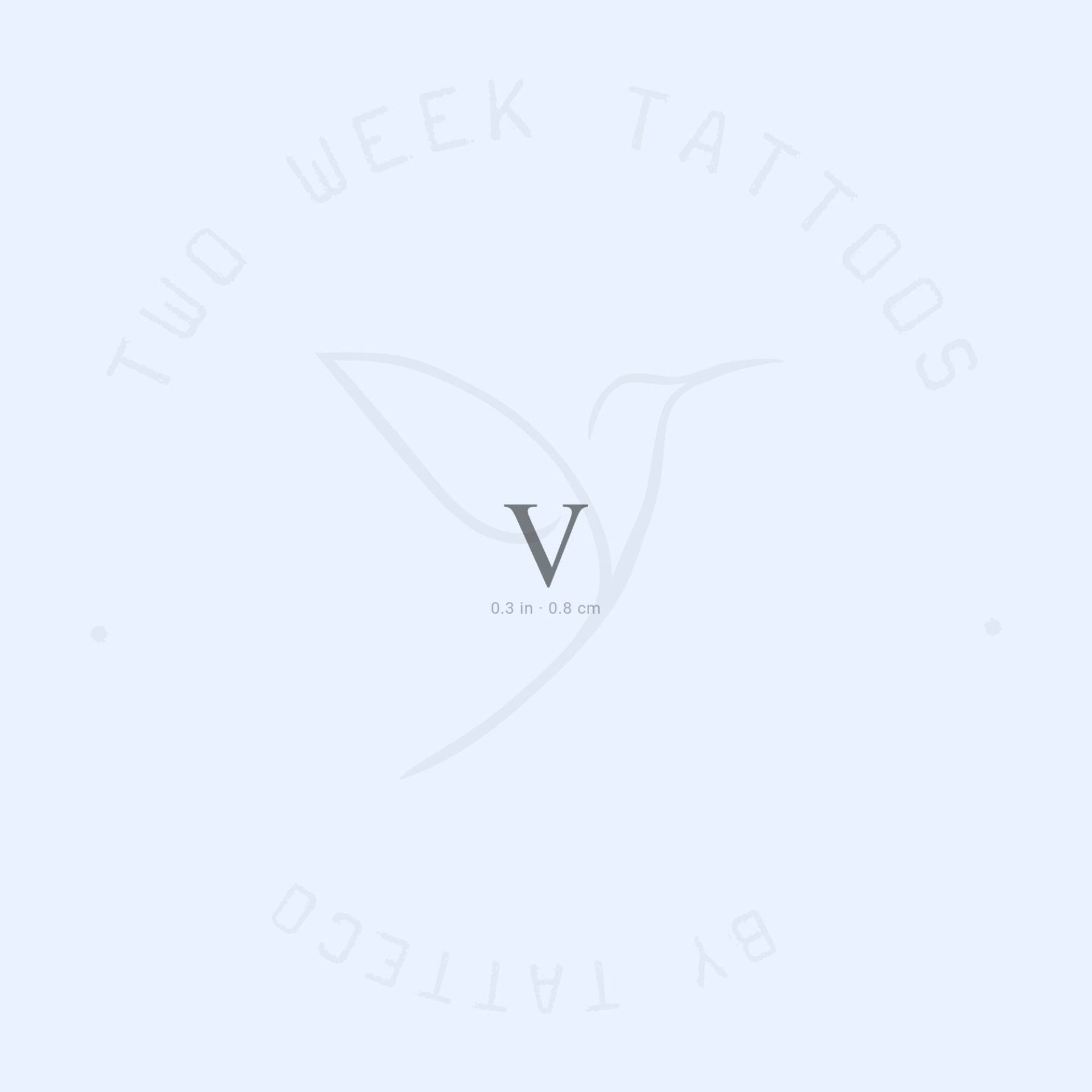 V Serif Semi-Permanent Tattoo | 2Er Set V Serif Semi-Permanent Tattoo | 2Er Set von Etsy - twoweektattoos