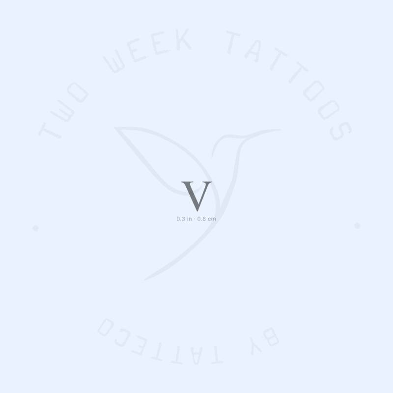 V Serif Semi-Permanent Tattoo | 2Er Set von Etsy - twoweektattoos