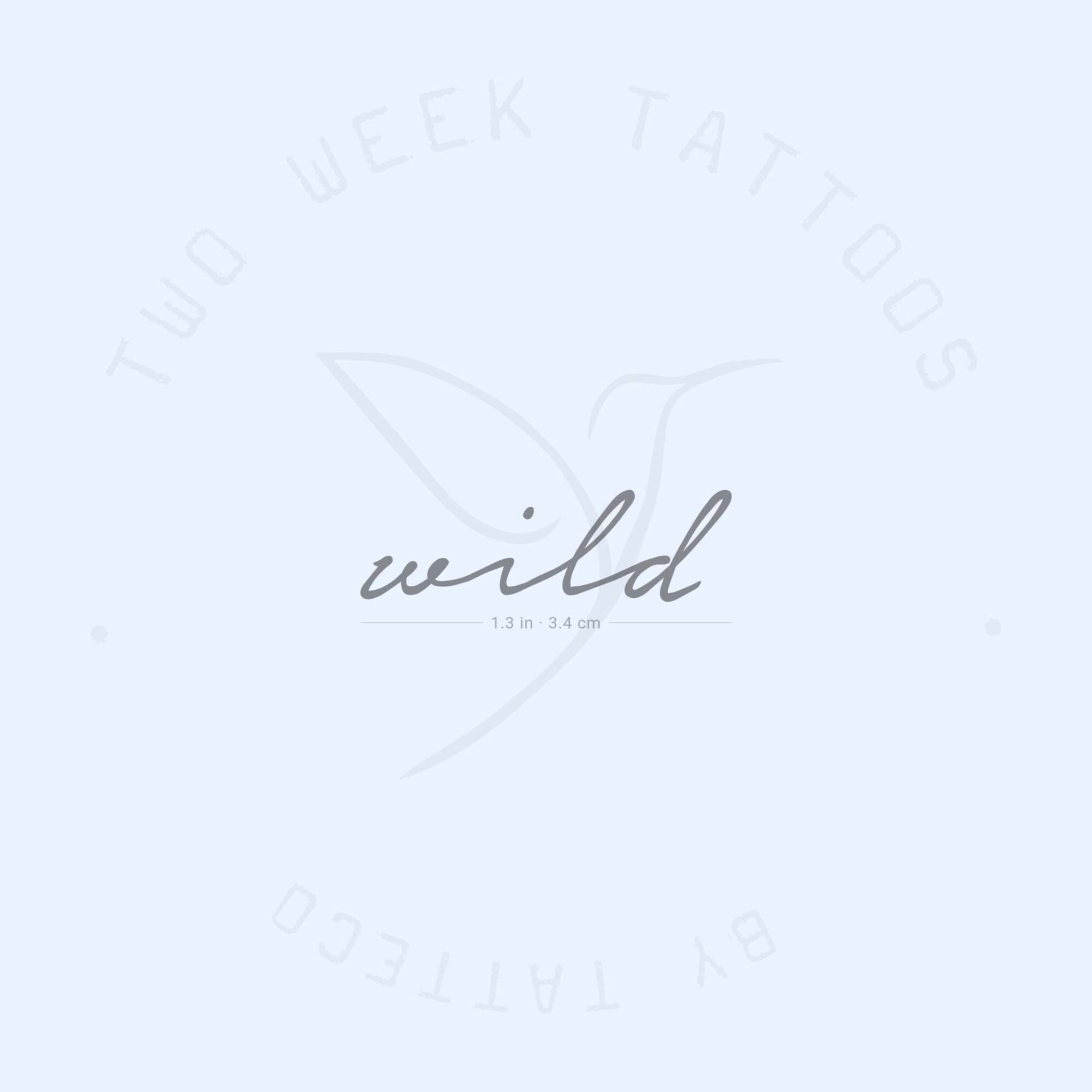 Wild Semi-Permanent 2-Wochen Tattoo | 2Er Set von Etsy - twoweektattoos
