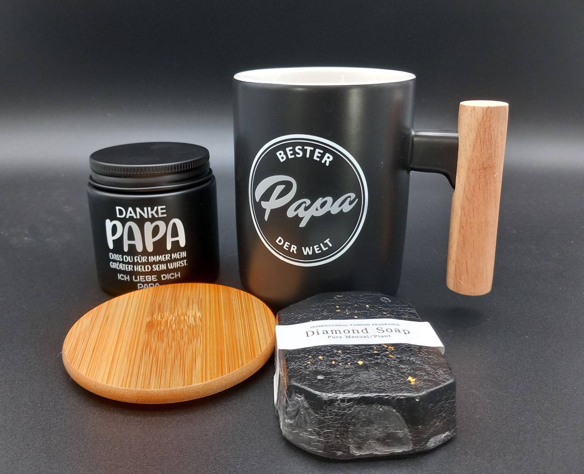 Vatertag, Geburtstagsgeschenk, Papa, Edles Set Geschenk Vater Mit Tasse Spruch Bester Papa Der Welt, Kerze, Seife, Für Werdende Väter von Etsy - unicatum