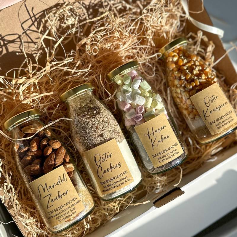 Ostergeschenk, Diy Geschenk Im Glas, Gastgeschenk Ostern Kundengeschenke, Gebrannte Mandeln, Keksteigmischung Zum Selber Machen von Etsy - unusualcandle