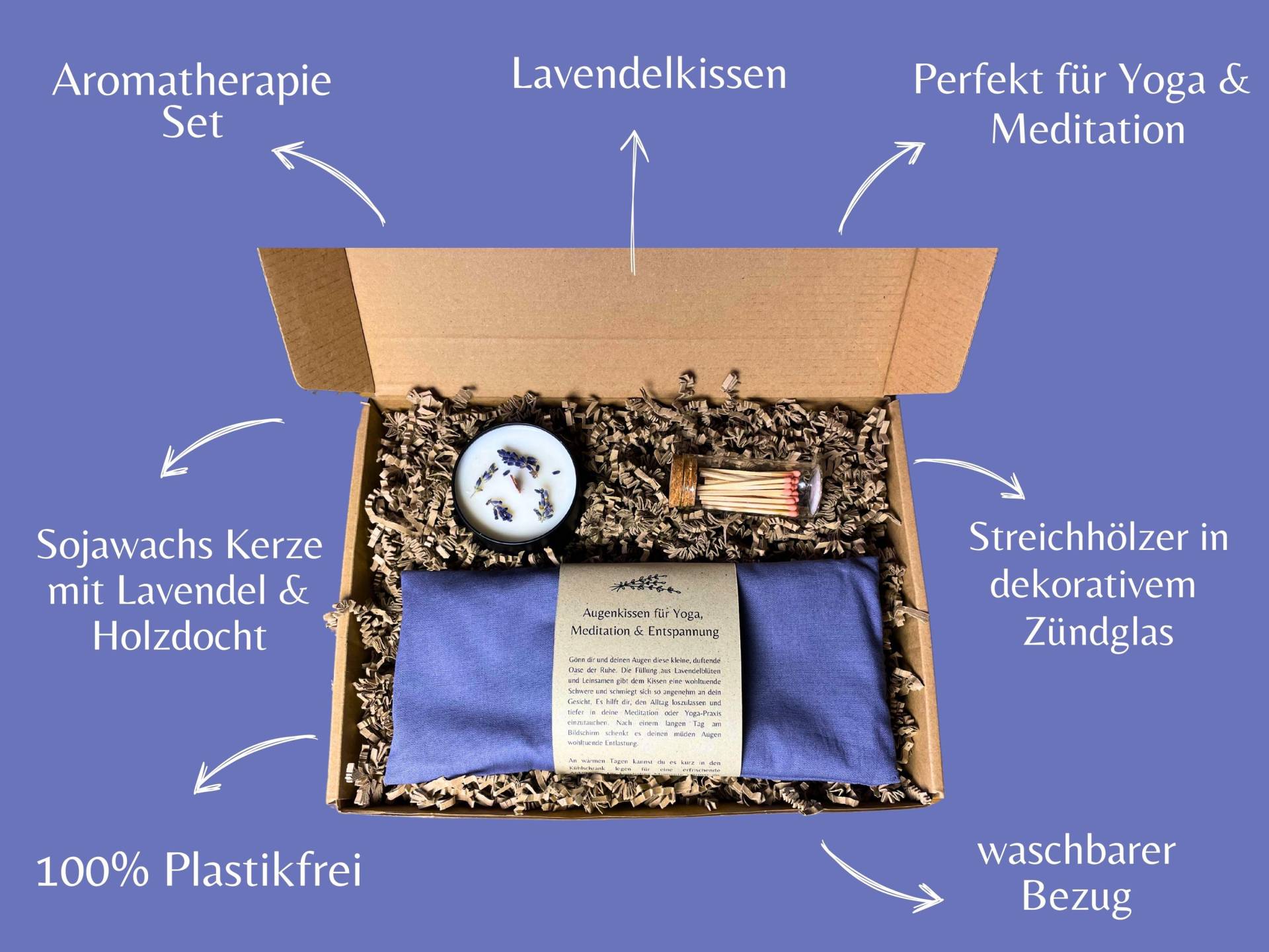 Aromatherapie Set Mit Lavendel | Wellness Geschenkbox Für Yoga & Meditation Nachhaltiges Entspannungsset Sojawachskerze Mitarbeiter von Etsy - uppercolors