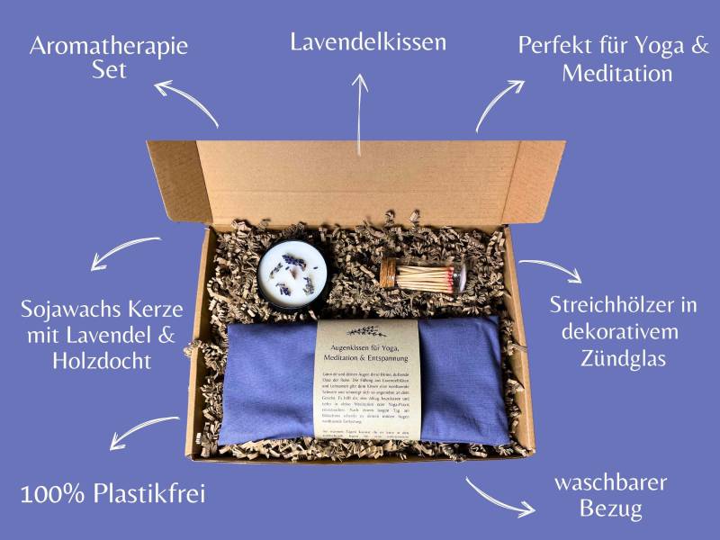 Aromatherapie Set Mit Lavendel | Wellness Geschenkbox Für Yoga & Meditation Nachhaltiges Entspannungsset Sojawachskerze Mitarbeiter von Etsy - uppercolors
