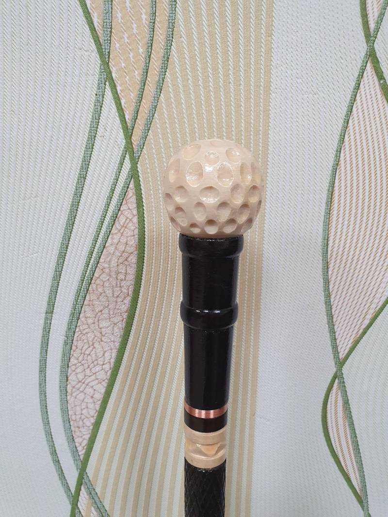 Golf Gehstock, Handgemacht, Holz Geschnitzt Gehstock von Etsy - wdcarver