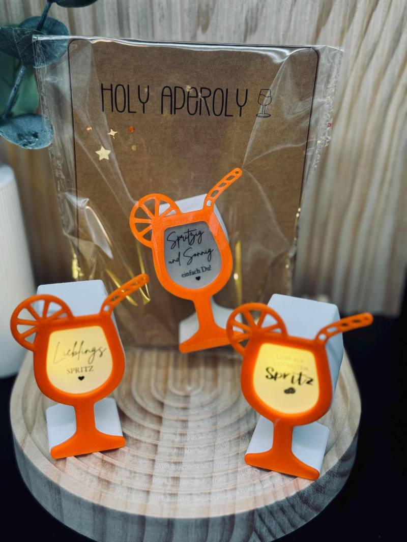 Kleine Leucht-Aperolgläser | Aperol Spritz Lichtergeschenk von Etsy - werkstark