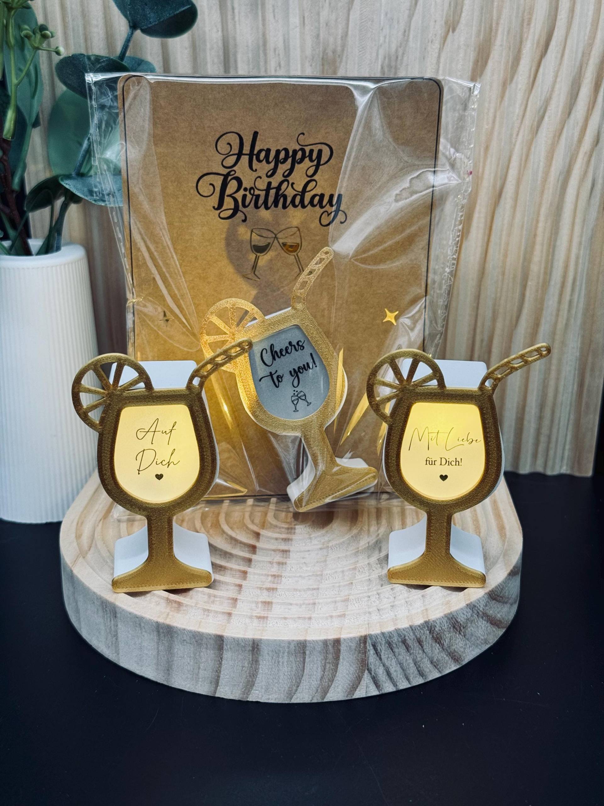 Kleine Leucht-Cocktailgläser Geburtstag | Geburtstagsmitbringsel Kleines Geburtstagsgeschenk Kleine Leucht-Cocktailgläser Geburtstag | Geburtstagsmitbringsel Kleines Geburtstagsgeschenk von Etsy - werkstark