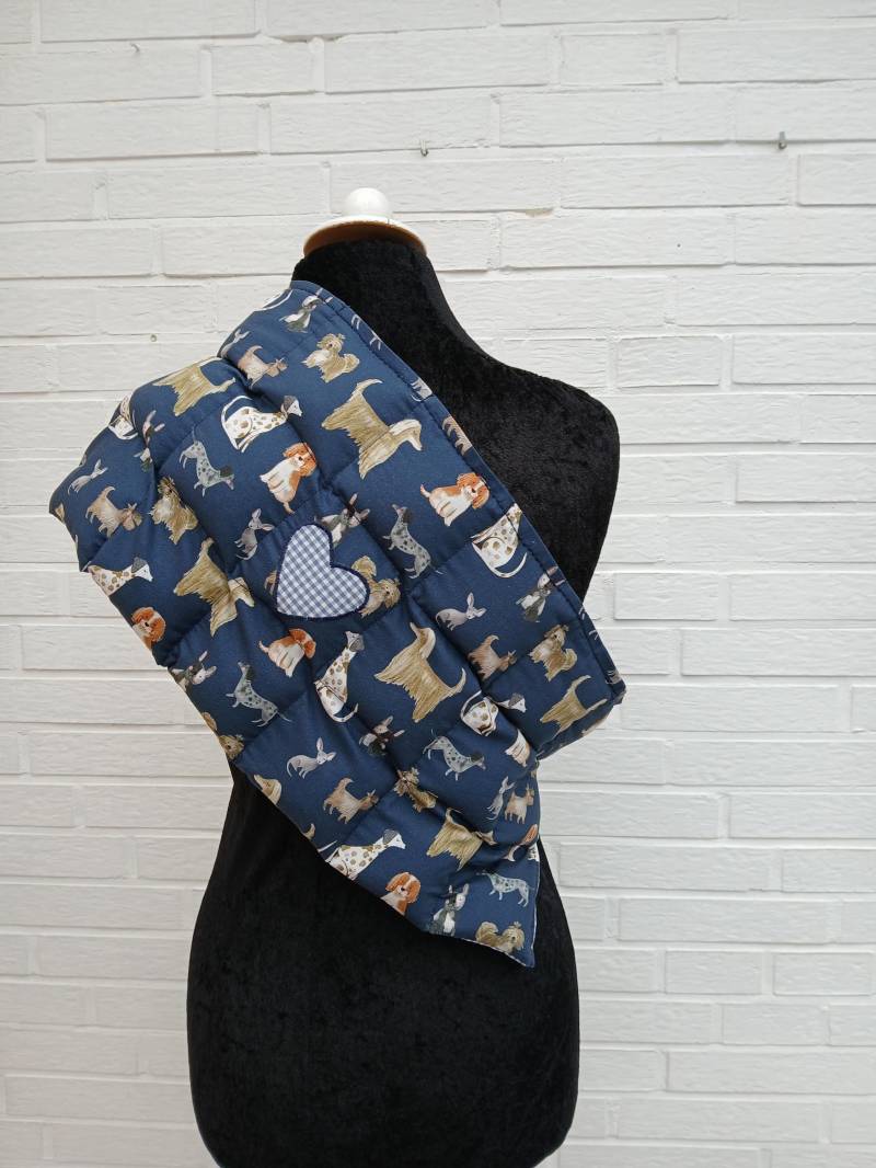 Großes Xxl - Wärmekissen-Handgefertigt-Mit Blau-Weiss Karierten Bindebändern-Mit Raps Gefüllt-Auch Zur Kältetherapie Geeignet-Geschenkidee von Etsy - wieeseuchgefellt