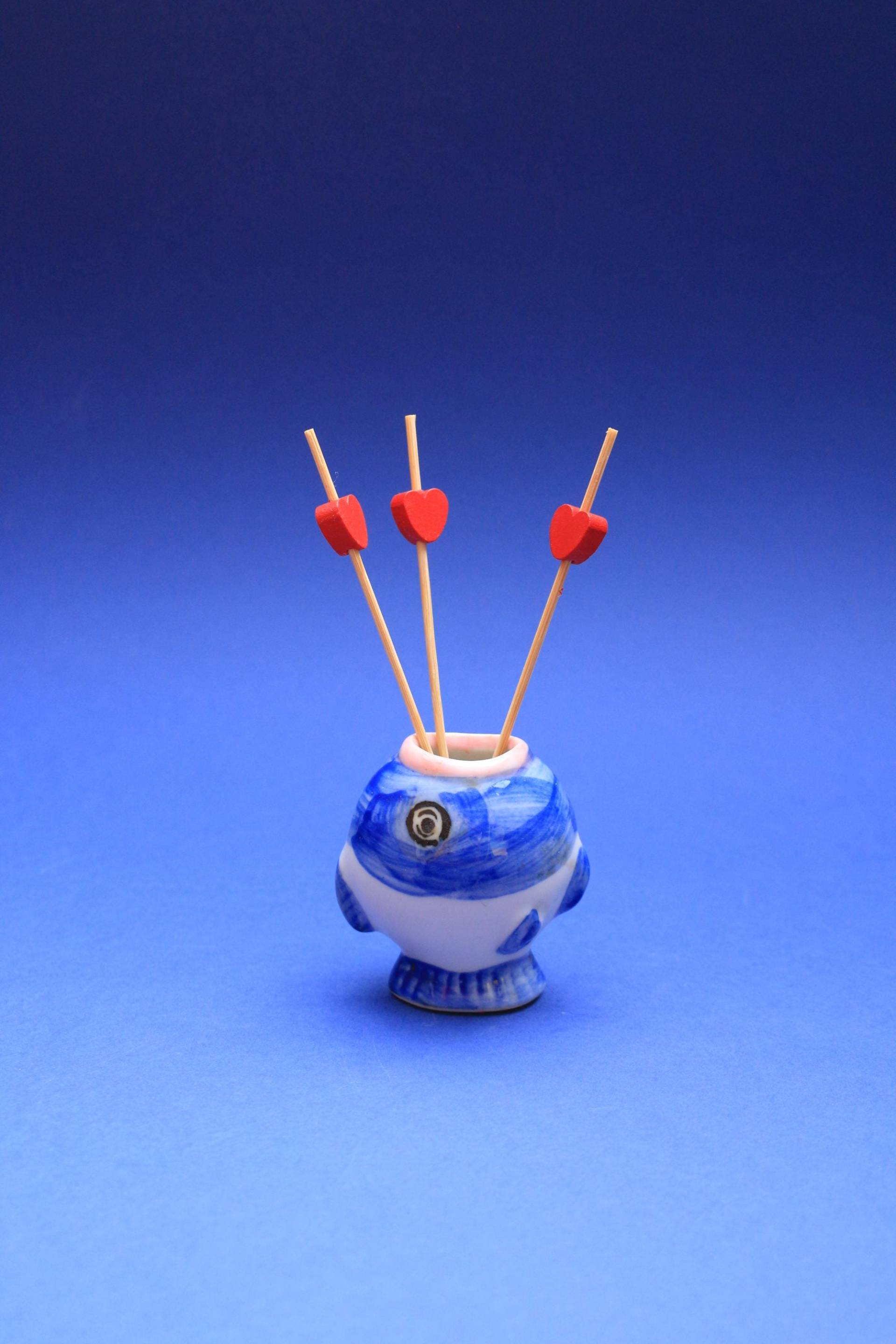 Zahnstocherbox Mit Fischmuster von Etsy - wonderthingstudio