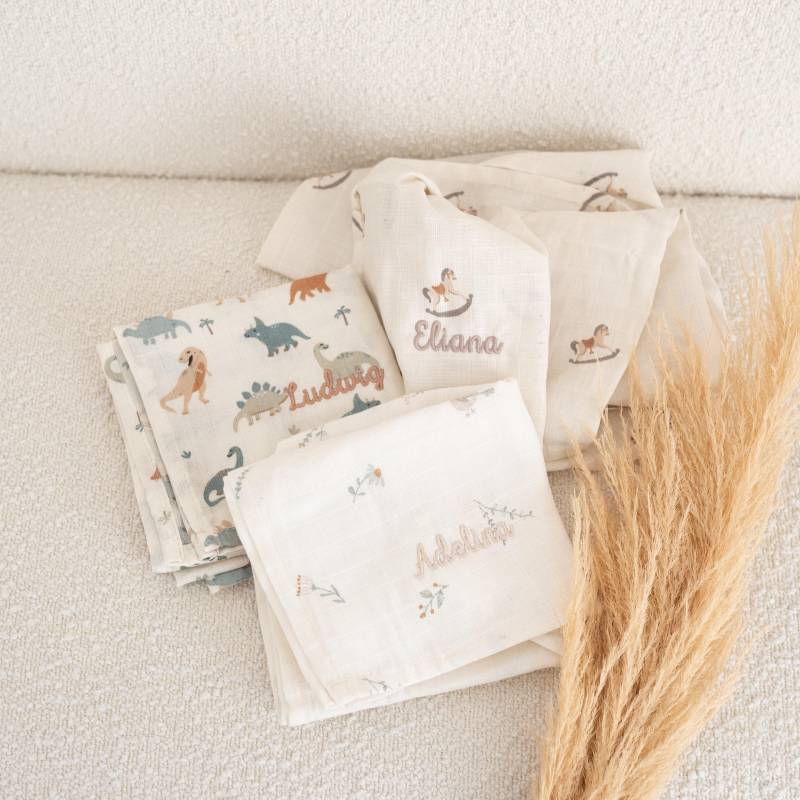 Spucktuch Personalisiert, Musselintuch Baby, Mullwindel, Babygeschenke, Musselin Windeltorte, Babyparty von Etsy - wunderwunsch