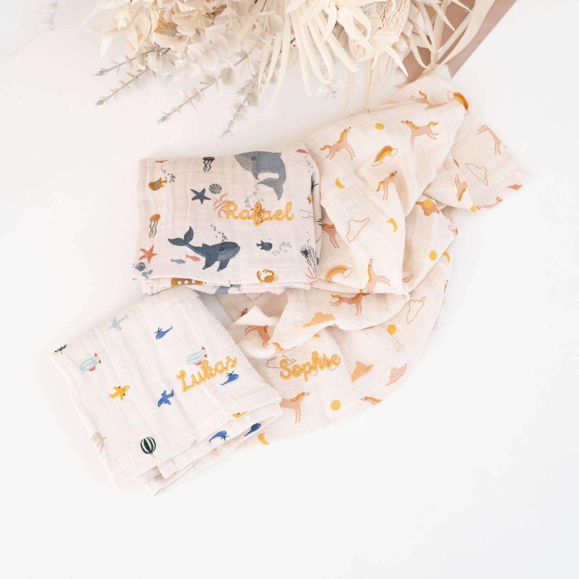 Schmusetuch Mit Namen, Schnuffeltuch Personalisiert, Ostergeschenk Kinder von Etsy - wunderwunsch