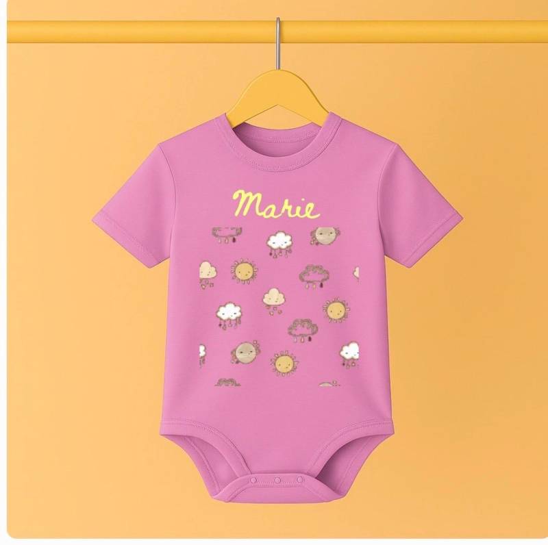 Little One" - Personalisierter Baby-Body Mit Spruch 100% Bio-Baumwolle von Etsy - wwwlittleroarde