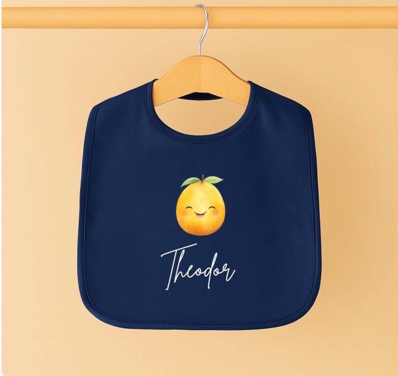 Personalisiertes Baby Lätzchen Mit Namen Happy Fruits Birnen Bio Baumwolle Geschenk Zur Geburt, Rosa Babylätzc von Etsy - wwwlittleroarde