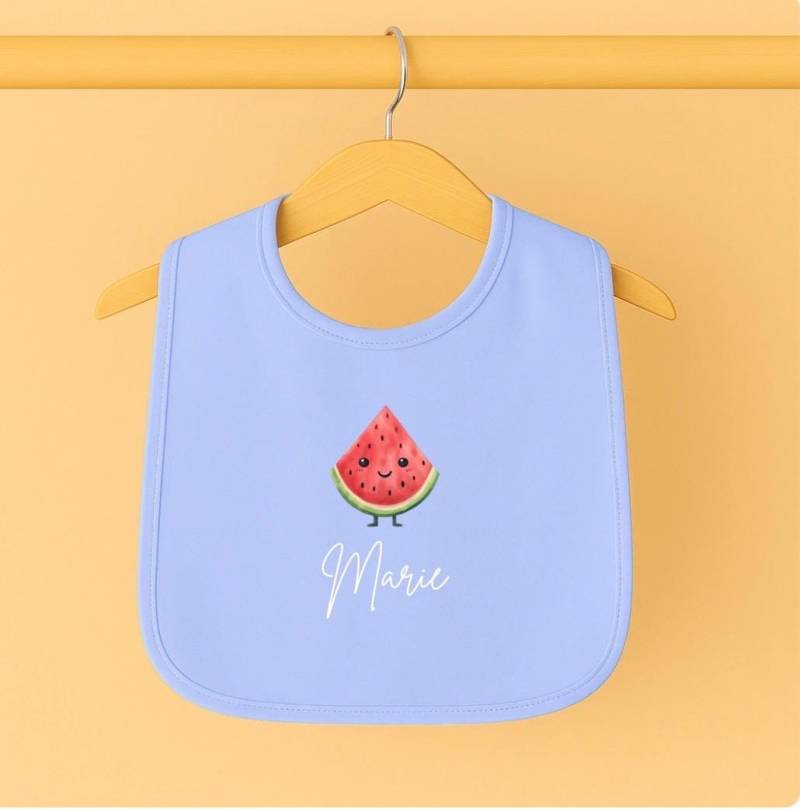 Personalisiertes Baby Lätzchen Mit Namen Happy Fruits Birnen Bio Baumwolle Geschenk Zur Geburt, Rosa Babylätzchen von Etsy - wwwlittleroarde