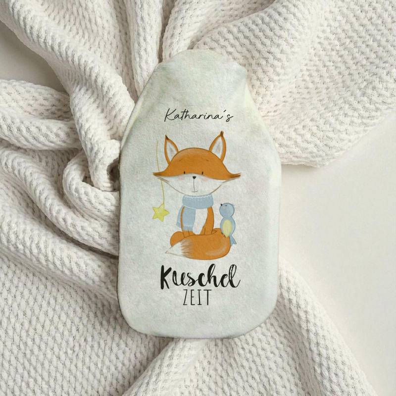 Wärmflasche "Fuchs - Kuschelzeit" Mit Wunschnamen , Geschenk Für Weihnachten, Nikolaus, Adventskalender von Etsy - xxxBESONDERSxxx