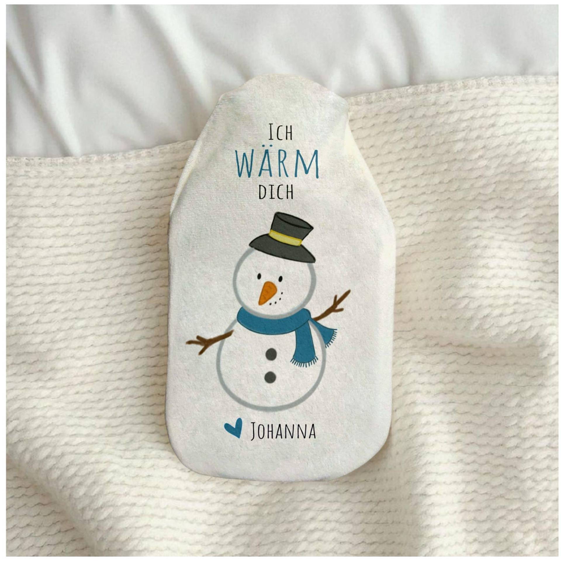 Wärmflasche "Schneemann - Ich Wärm Dich" Mit Wunschnamen , Geschenk Für Weihnachten, Nikolaus, Adventskalender von Etsy - xxxBESONDERSxxx
