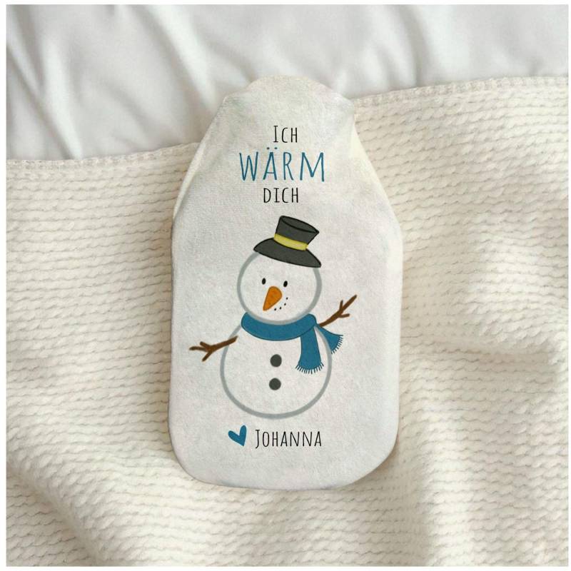 Wärmflasche "Schneemann - Ich Wärm Dich" Mit Wunschnamen , Geschenk Für Weihnachten, Nikolaus, Adventskalender von Etsy - xxxBESONDERSxxx
