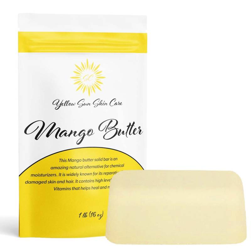 Mangobutter, Biologisch, Roh, Unraffiniert, Natürlich, Ideal Für Selbstgemachte Körperbutter, Lotionen, Cremes Und Mehr, 1 Pfund von Etsy - yellowsunskincare