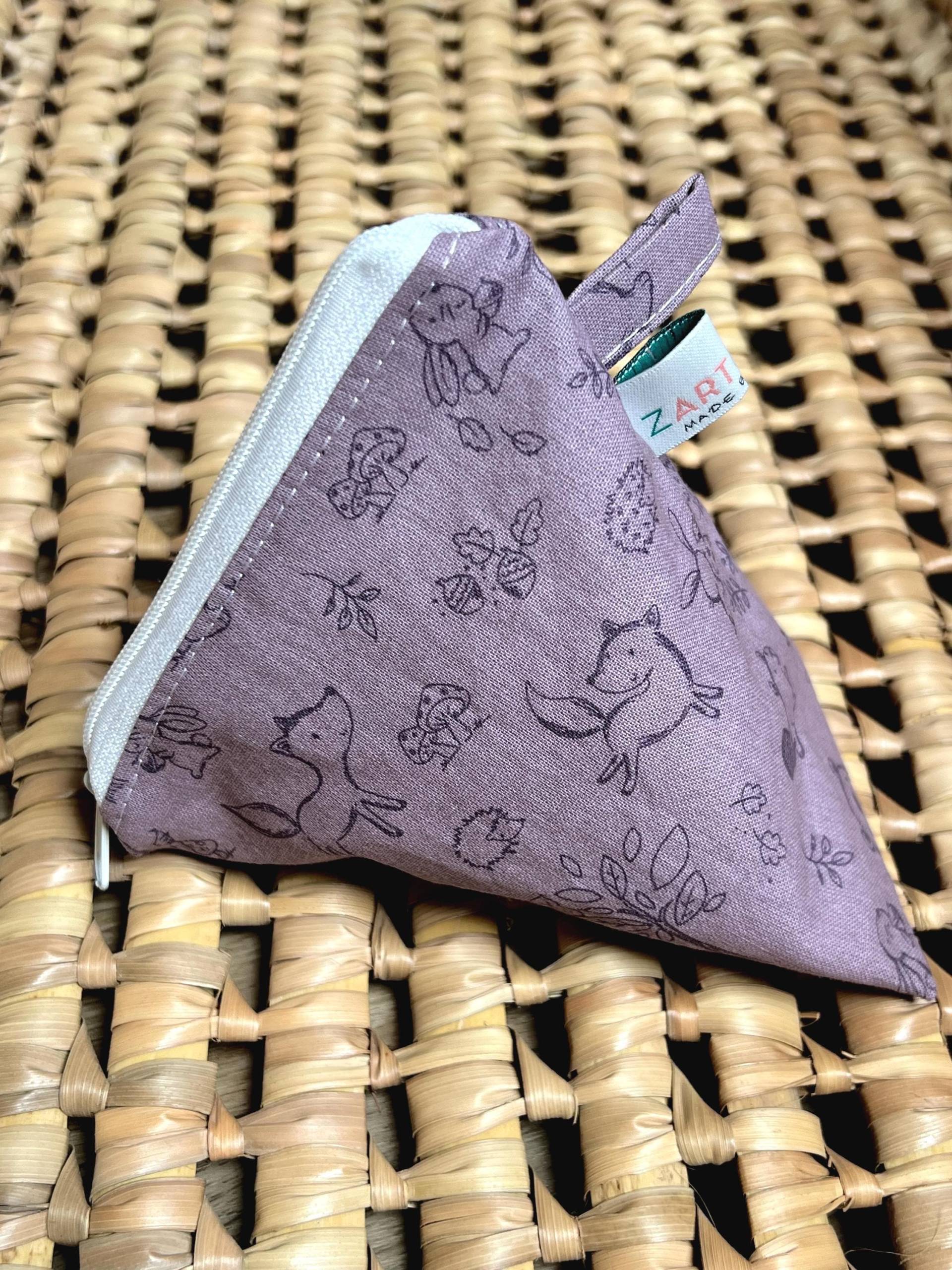 Schnullertasche Lila Waldtiere I Baumwolle Wild & Wunderbar von Etsy - zARTrosaDesign
