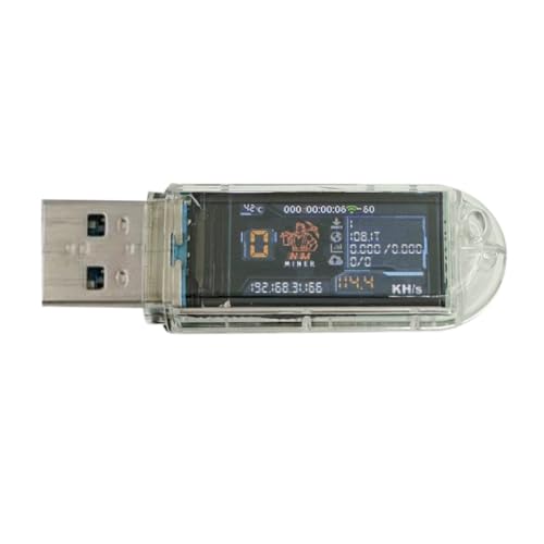 Etyrerre USB Nerdminer 112KH/S Solo-Lotterie-Miner BTC-Miner Farbdisplay-Bitcoin-Mini-Miner Asic-Mining für Zuhause und Büro von Etyrerre