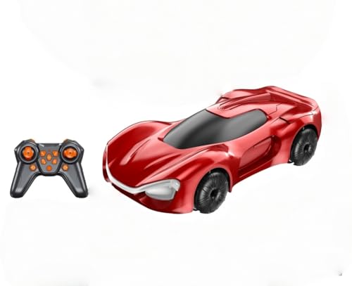 Ferngesteuertes RC Auto für Kinder – Drift Auto mit LED Lichteffekten & Sound, 2.4GHz Rennwagen Spielzeug für Indoor & Outdoor, Geschenk Jungen & Mädchen ab 3 4 5 6 7 8 9 10+ Jahre - Rot von Euakee