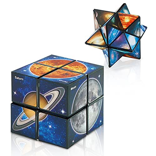 Euclidean Cube Sternenwürfel Zauberwürfel-Set, Verwandlungswürfel Magische Puzzle-Würfel für Kinder und Erwachsene (Galaxiewürfel) von Euclidean Cube