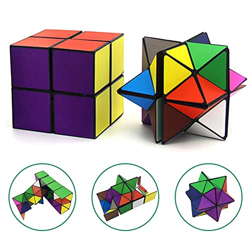 Euclidean Cube Sternenwürfel Zauberwürfel-Set, Verwandlungswürfel Magische Puzzle-Würfel für Kinder und Erwachsene (Mehrfarbig) von Euclidean Cube