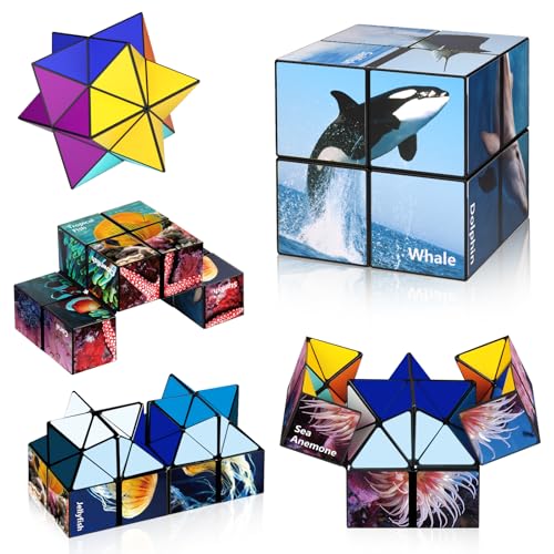 Euklidischer Würfel Star Cube Magic Cube Set, Transforming Cubes Magic Puzzle Cubes für Kinder und Erwachsene (Ozean-Serie) von Euclidean Cube